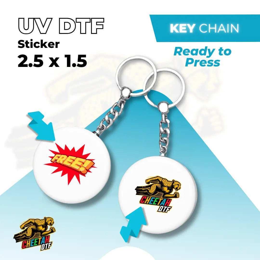 UV DTF Sticker Transfers by Size