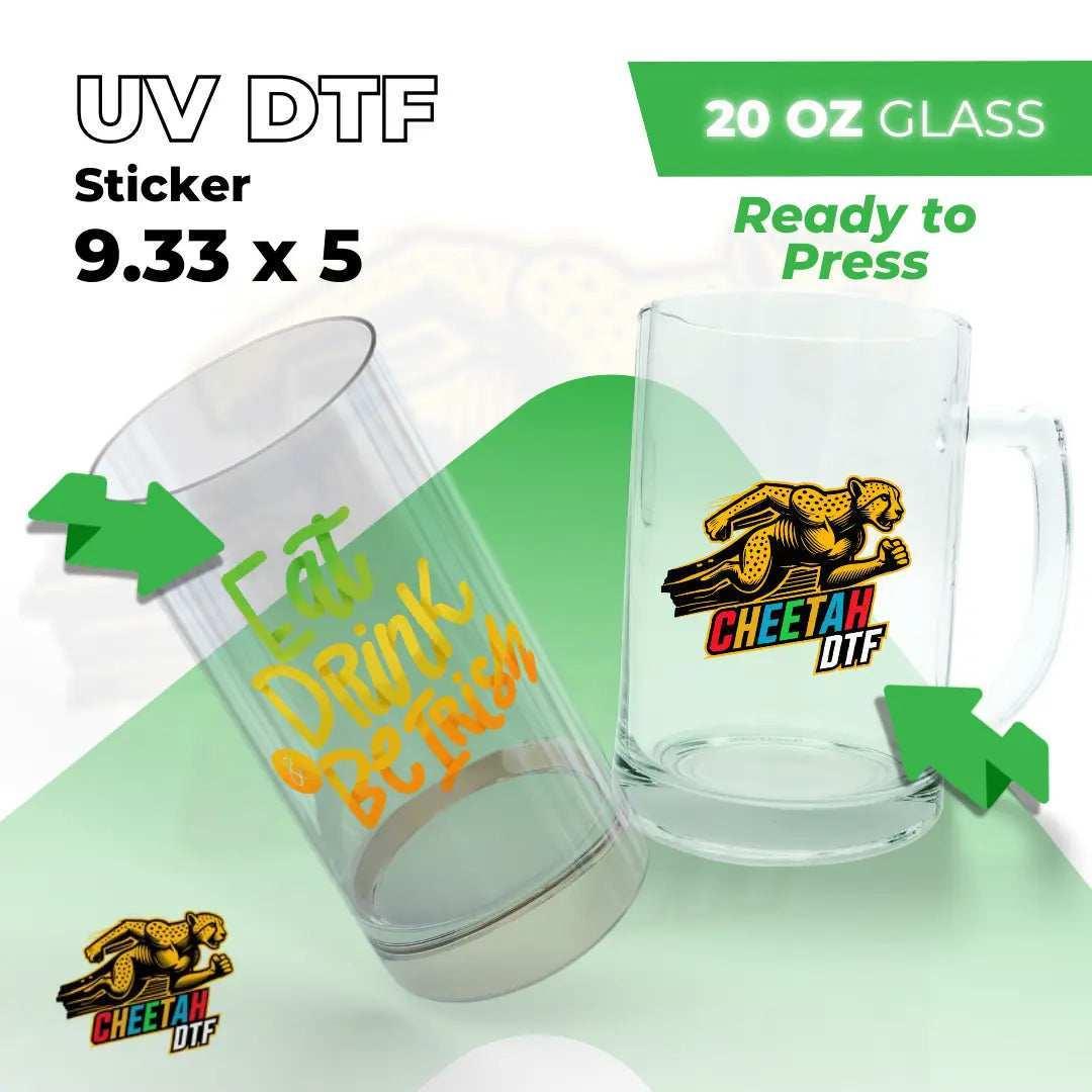 UV DTF Sticker Transfers by Size