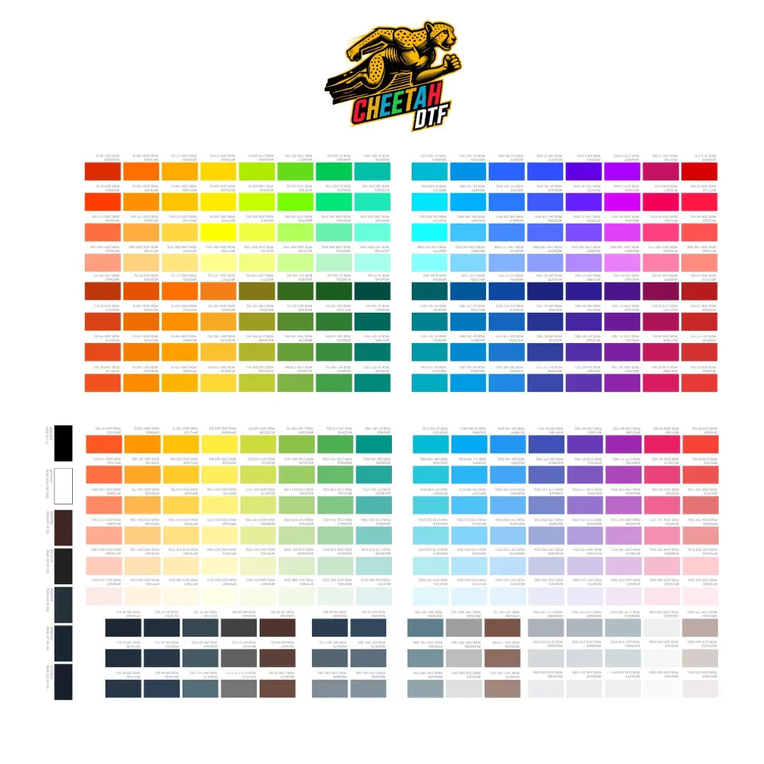 SID DTF Color Chart