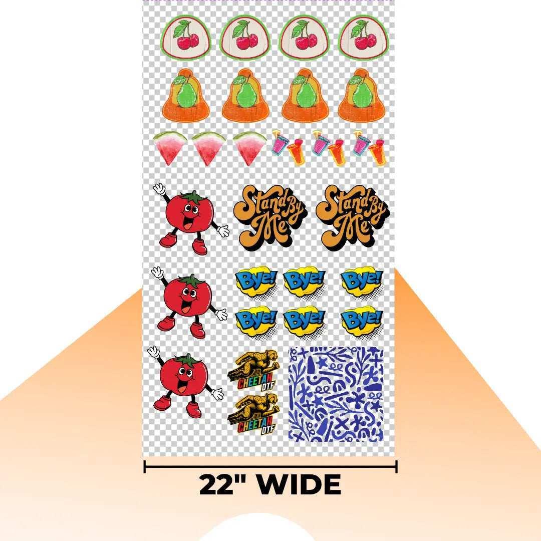UV DTF Sticker Gang Sheet Builder