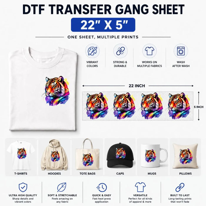 Custom DTF Gang Sheet- Upload a Pre-Made Sheets