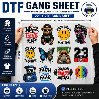 Custom DTF Gang Sheets - Upload a Pre-Made Sheet