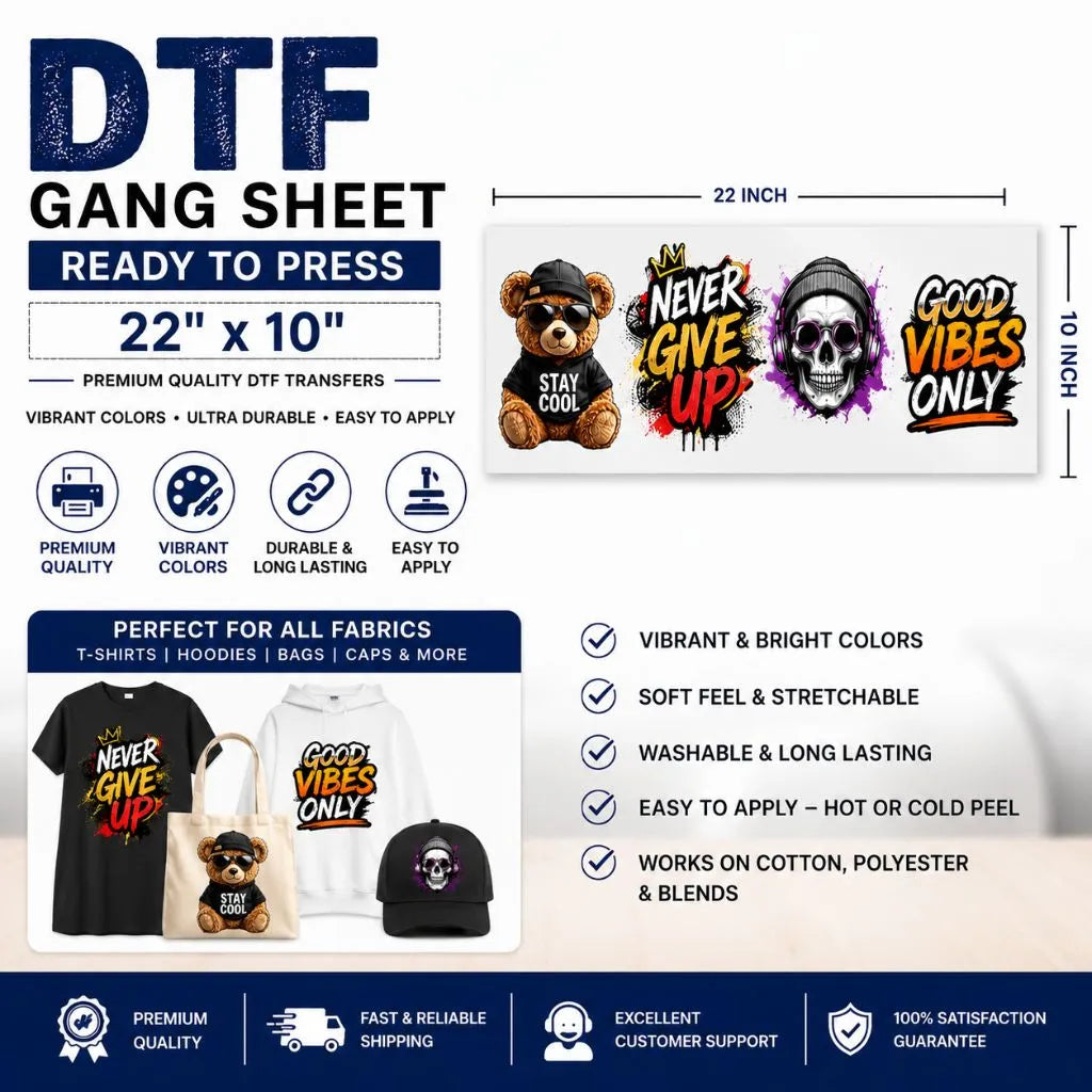 Custom DTF Gang Sheets - Upload a Pre-Made Sheet
