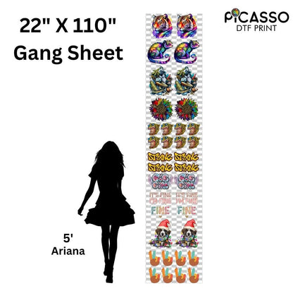 Custom Gang Sheet DTF - Upload a Pre-Made Sheet