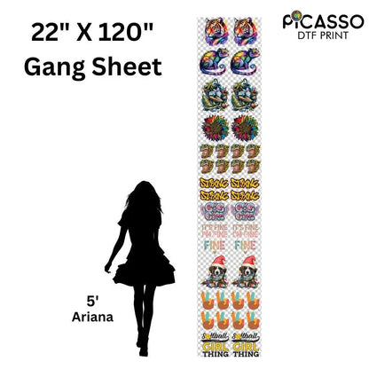 Custom Gang Sheet DTF - Upload a Pre-Made Sheet