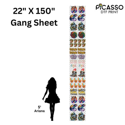 Custom Gang Sheet DTF - Upload a Pre-Made Sheet