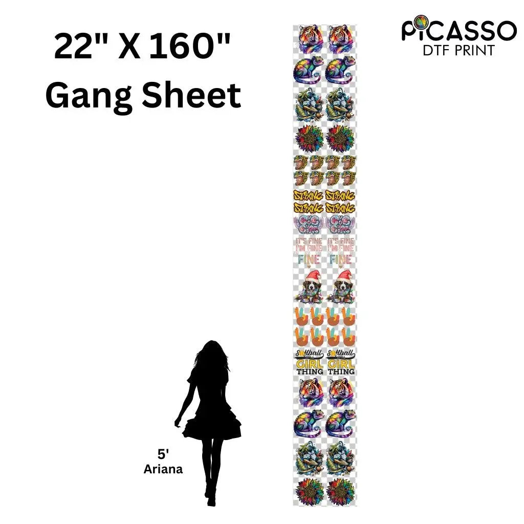 Custom Gang Sheet DTF - Upload a Pre-Made Sheet