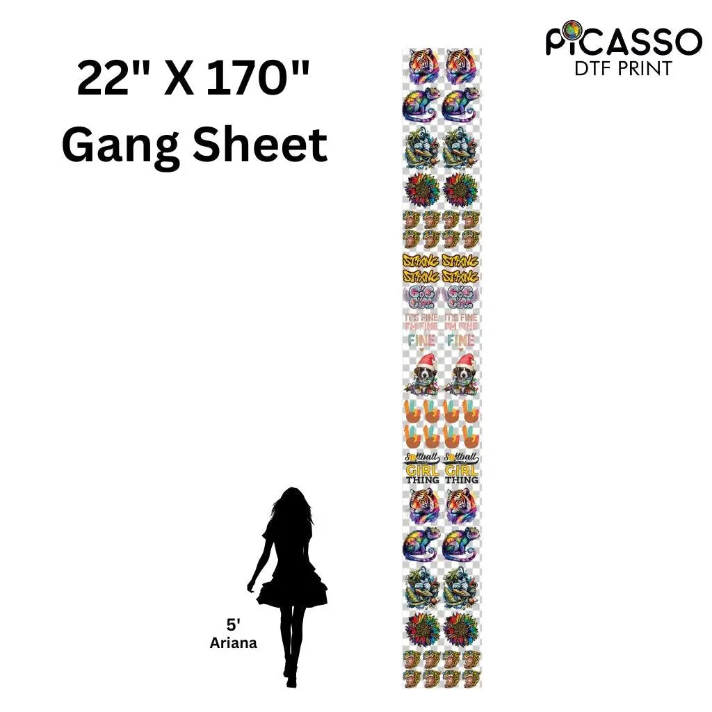 Custom Gang Sheet DTF - Upload a Pre-Made Sheet