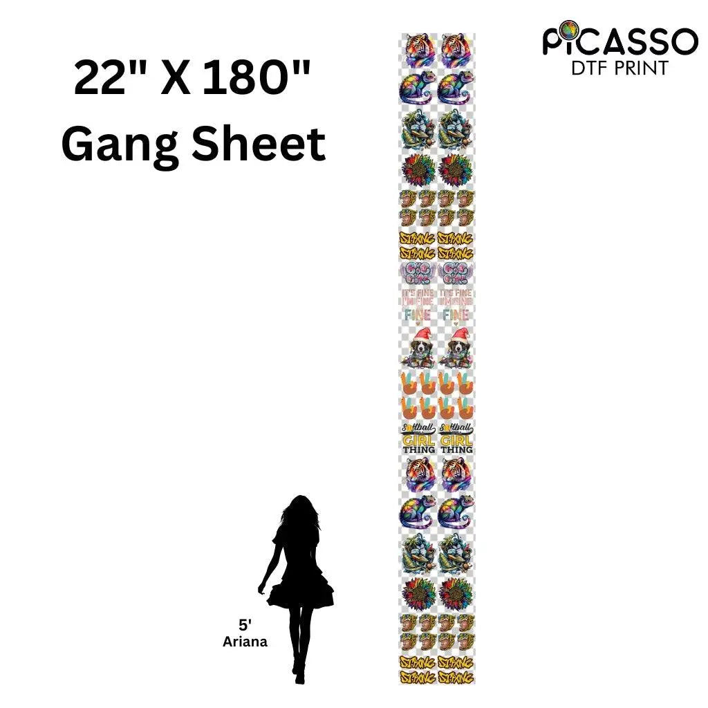 Custom Gang Sheet DTF - Upload a Pre-Made Sheet