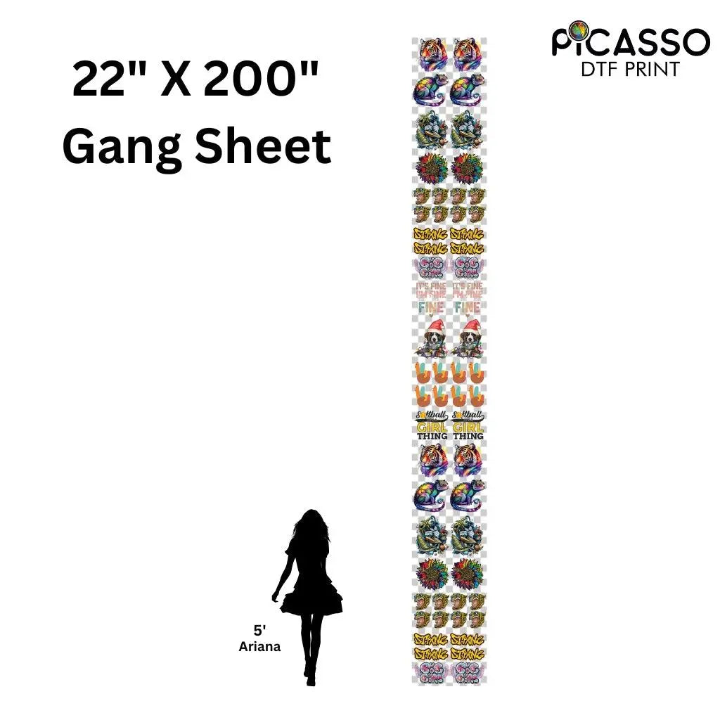 Custom Gang Sheet DTF - Upload a Pre-Made Sheet