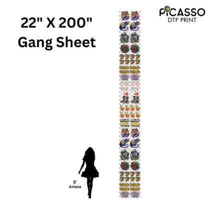 Custom Gang Sheet DTF - Upload a Pre-Made Sheet
