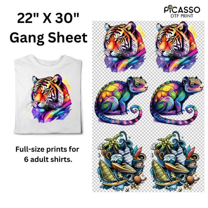 Custom Gang Sheet DTF - Upload a Pre-Made Sheet