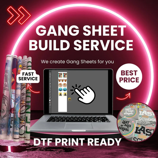 DTF Gang sheet builder sheet, fast services, 