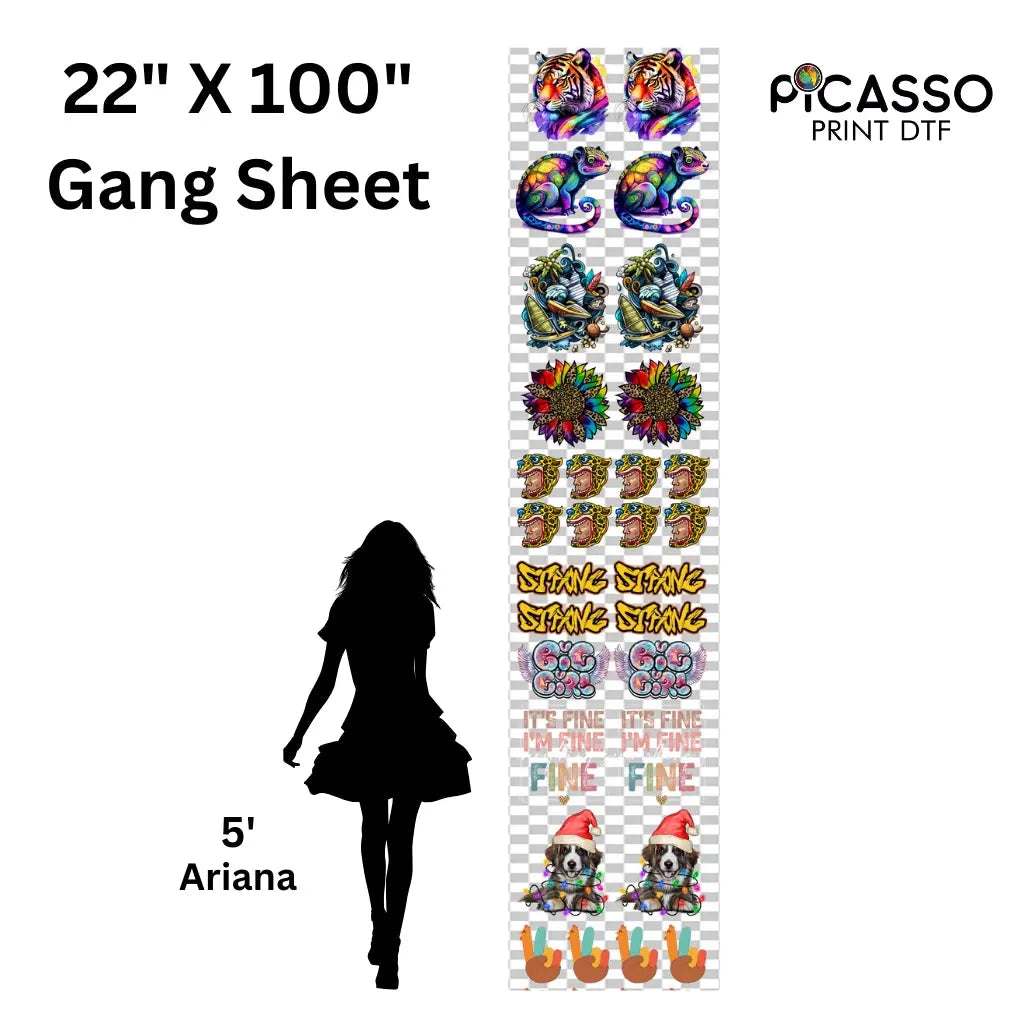 Custom Gang Sheet DTF - Upload a Pre-Made Sheet