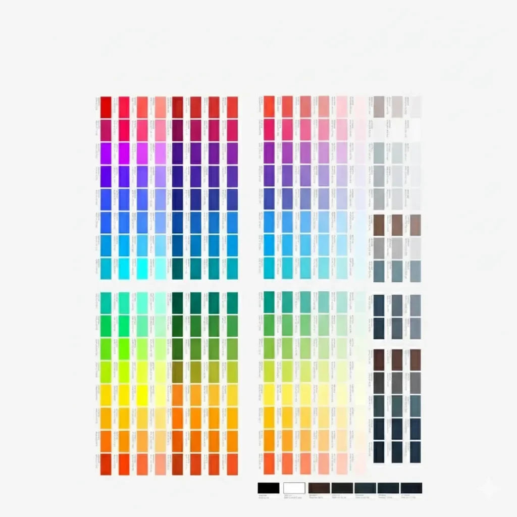 SID DTF Color Chart - Sid DTF transfers 