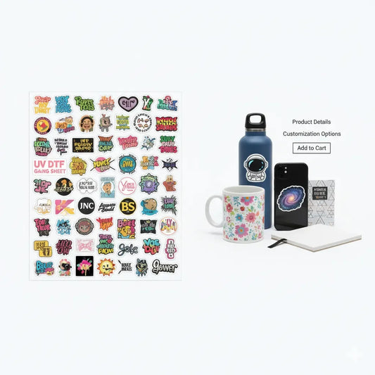 UV DTF Sticker Gang Sheet Builder - Sid DTF transfers 